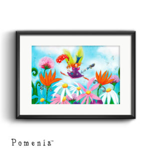 "Keijun kesäpäivä" - satutaidekuvajuliste, A4