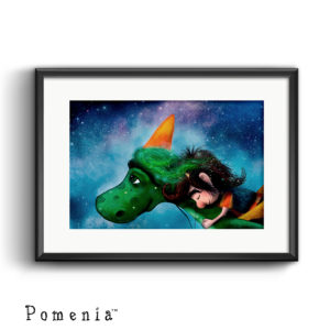 "Loistoystävä" - satutaidekuvajuliste, A4