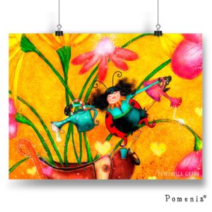 "Elämä on ihanaa" - satukuvajuliste, A3