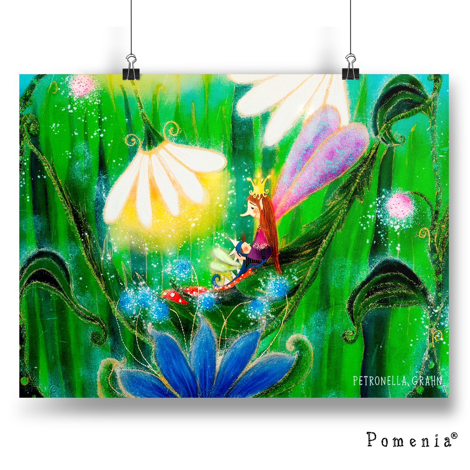 "Pikkuiseni. Rakastan." - satujuliste, A3