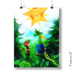 "Heistä tuli ystäviä" - satukuvajuliste, A3