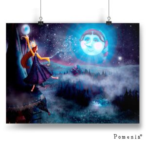 "Kaiken hyvän tuli saada tapahtua" - satukuvajuliste, A3