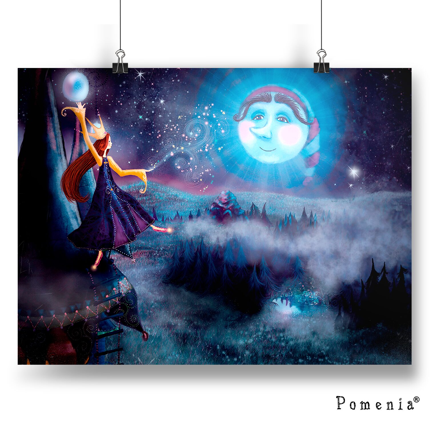 "Kaiken hyvän tuli saada tapahtua" - satukuvajuliste, A3