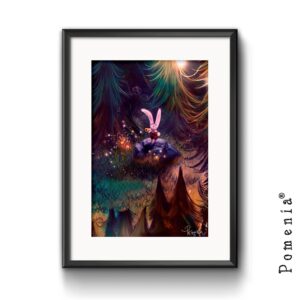 "Kuulen metsänväen kutsuvan" - satukuvajuliste, A4