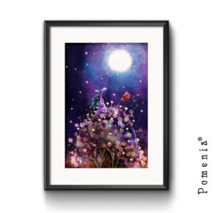 "Oi kerro, onko se totta?"-lila, satutaidekuvajuliste A4