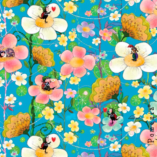 "Satumetsä Salainen", turkoosi, 100cm PALA -DIGITRIKOO - Image 2