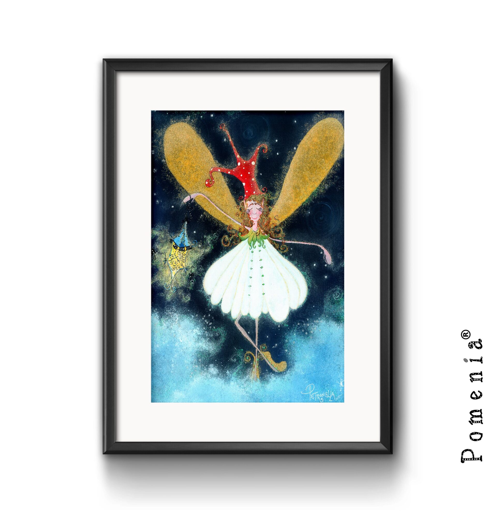 "Talvikeiju ja Lyhty" -satutaidekuvajuliste, A4