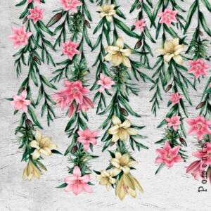 "Lillies",grey, 165cm raporttiPALA -DIGITRIKOO