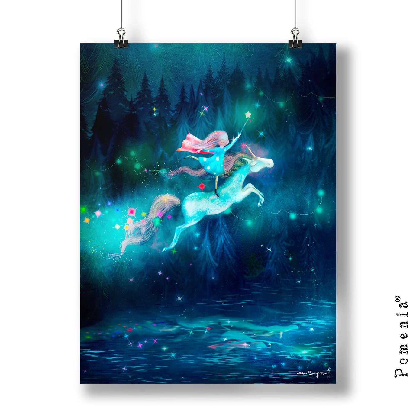 "It's Magic" - blue, satukuvajuliste, A3