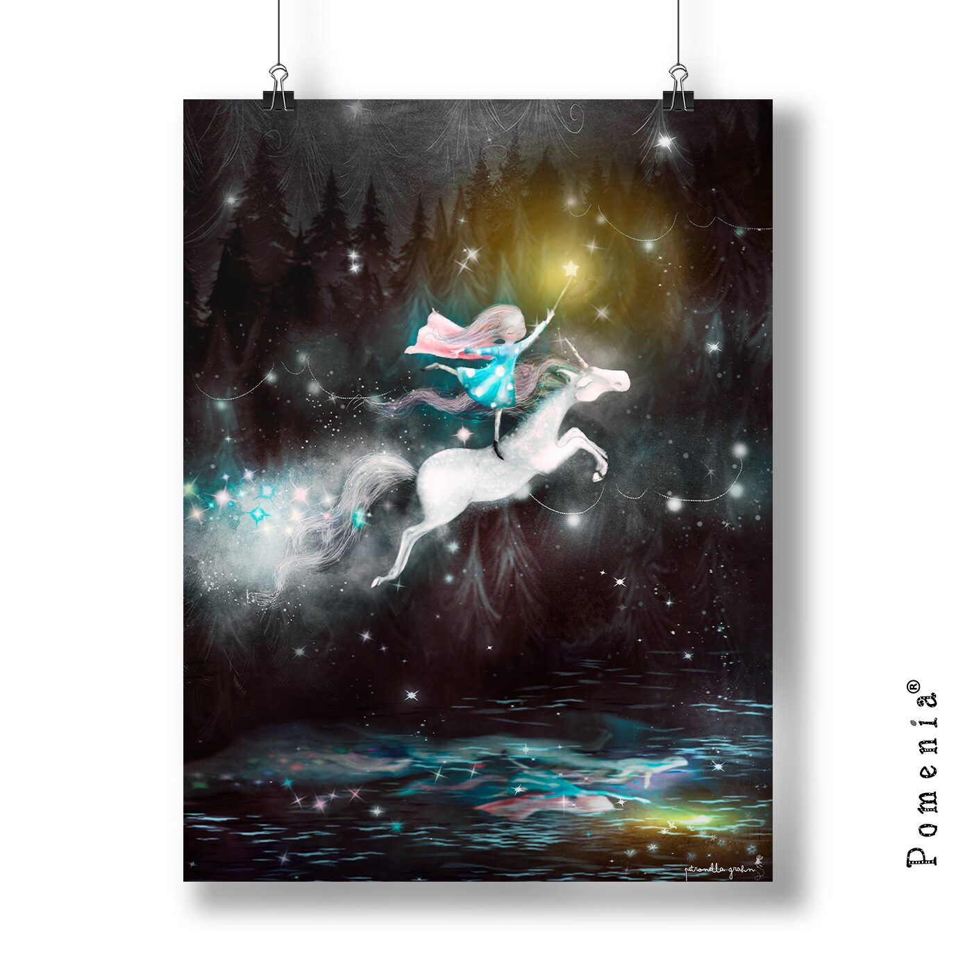 "It's Magic" - black, satukuvajuliste, A3