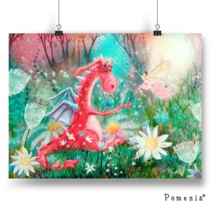 "Paljon ONNELLISIA ja Ihania Päiviä!" - satukuvajuliste, A3