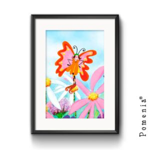 "Peppi Perhonen" -satutaidekuvajuliste, A4