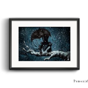 "Paistaa Se Aurinkoinen Risukasaankin Joskus" -satutaidejuliste, A4