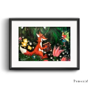 "Satua Ja Seikkailua" -satutaidejuliste, A4