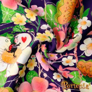 "Satumetsä Salainen", lila, 100cm PALA -DIGITRIKOO