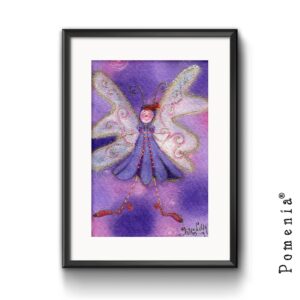 "Sipsukka-Perhonen" - satutaidekuvajuliste, A4