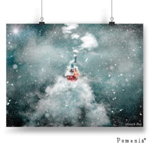 "Punainen Tupa ja Luminen Maa" - satukuvajuliste, A3