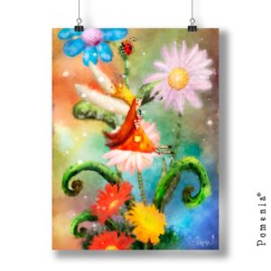 "Hetken Pienen" -satukuvajuliste, A3, summer