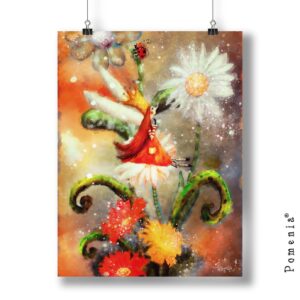 "Hetken Pienen" -satukuvajuliste, A3, seepia