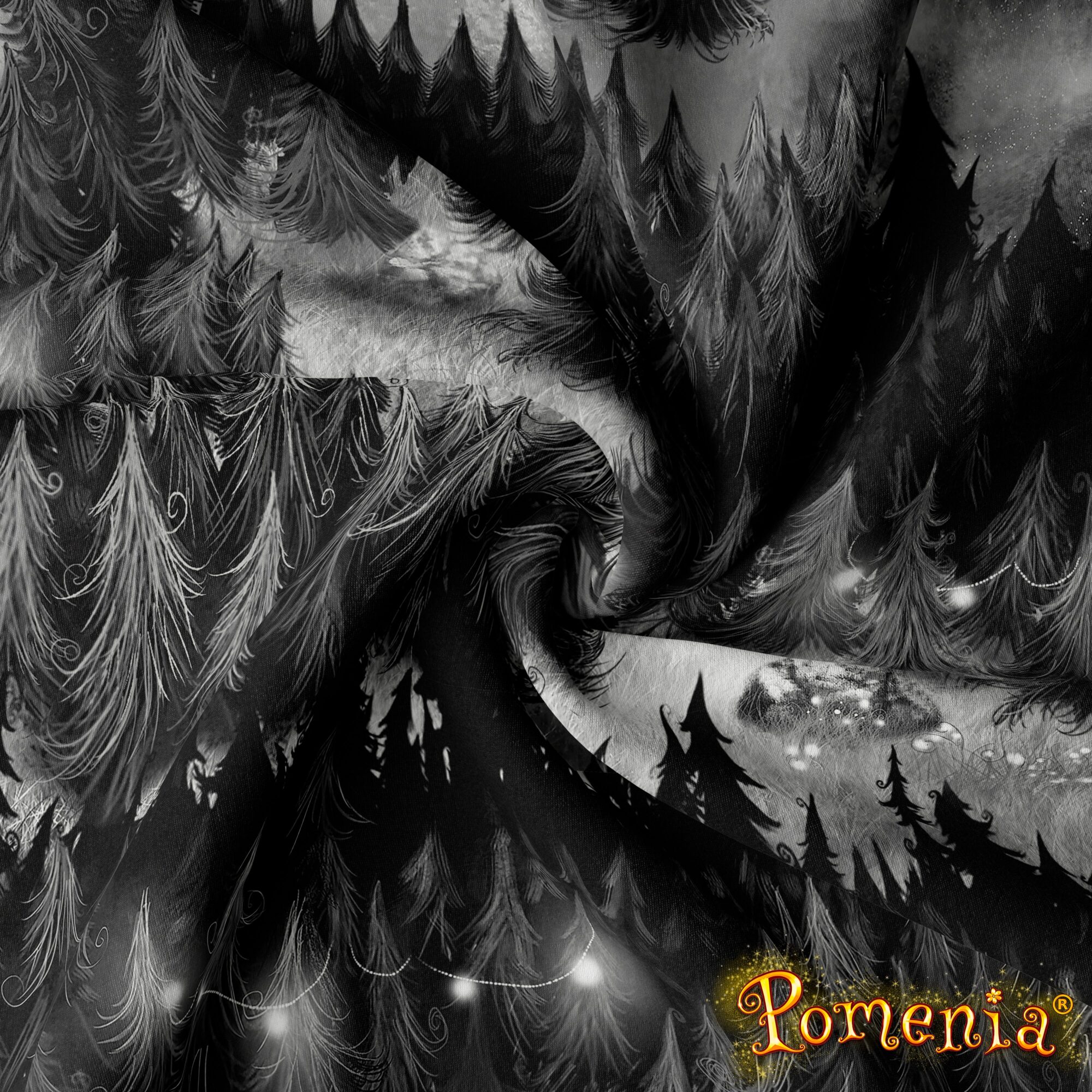 "Kuusien Kuiske", grey, 180cm-DIGITRIKOO