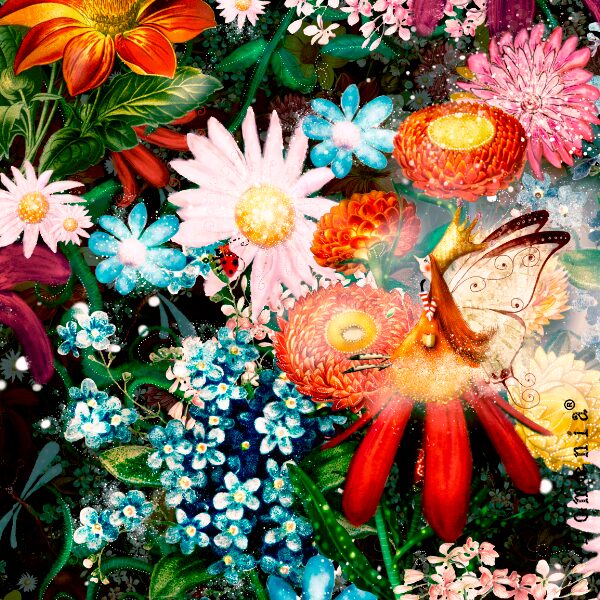 "Magical Meadow Aurora", dark green, 160 cm PALA -DIGITRIKOO - Image 2