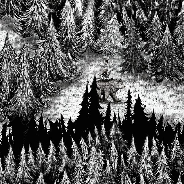 "Metsänpoika Ja Mesikämmen", b&w, 110cm PALA -DIGITRIKOO - Image 2