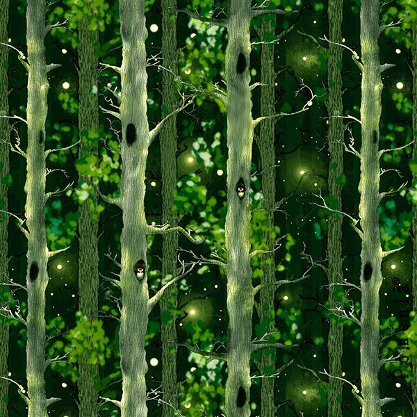 "Over The Moonlight", green, 200 cm PALA -DIGITRIKOO - Image 2