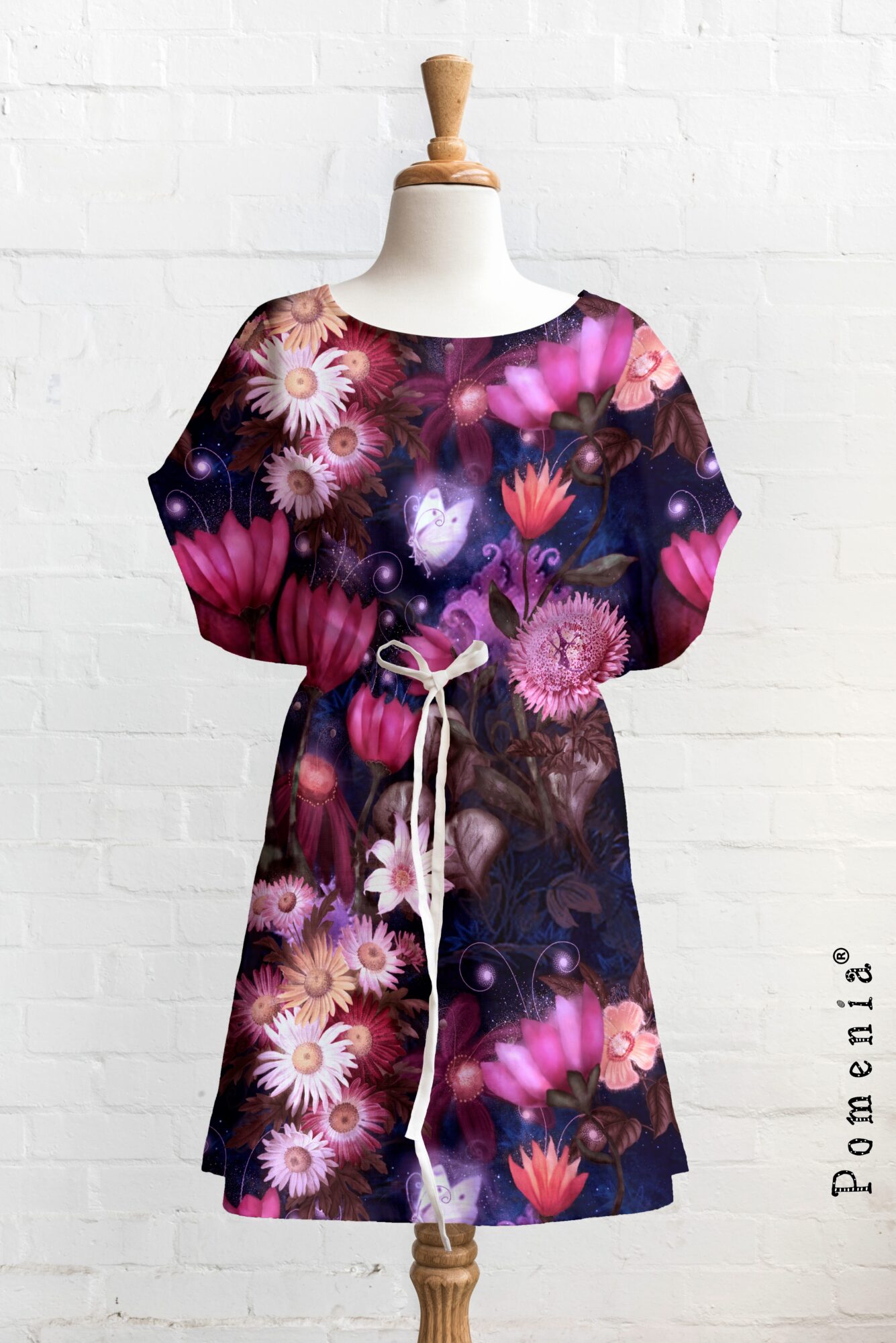 "Fields Of Butterfly Flowers", purplepink TRIKOO, 40cm - Image 3