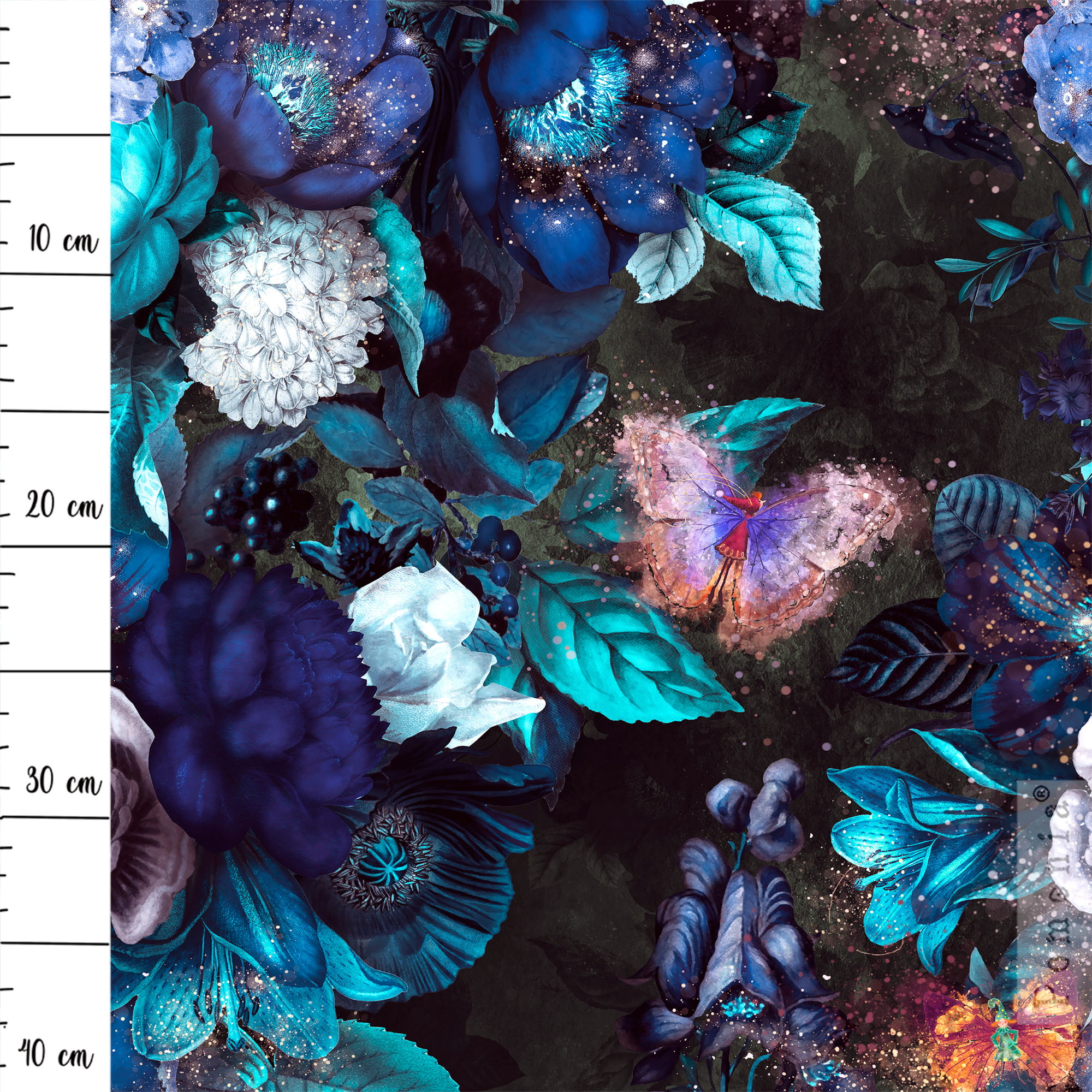 “Blossom”, blue, TRIKOO, 40cm - Image 3