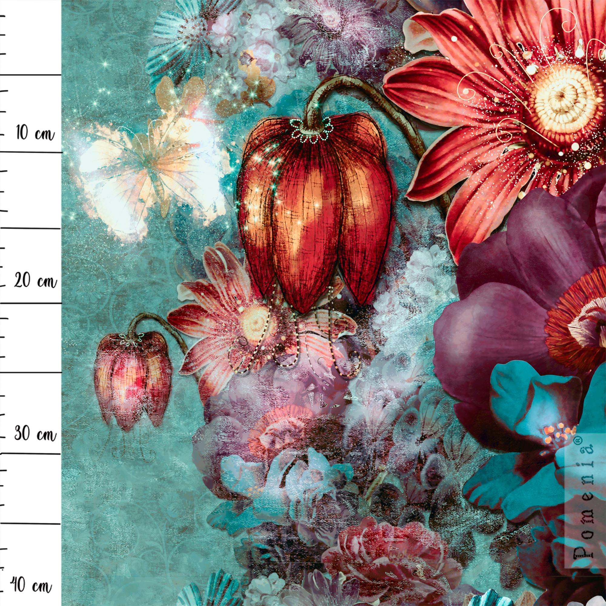 "Romantic Dragon Flower", blue seas, TRIKOO, 40cm - Image 2