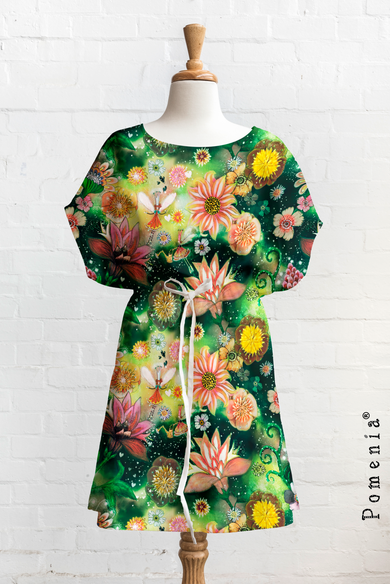 "Flowers And Fairies", green, TRIKOO, 40cm - Image 3