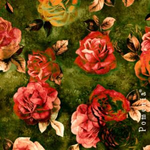 "Roses For Sisters", antique green, TRIKOO, 40cm