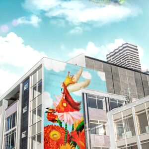 "Pomenia-ulkoseinä"- Uskomattoman unohtumaton täyden kokonaisuuden valtava mural seinämaalaus