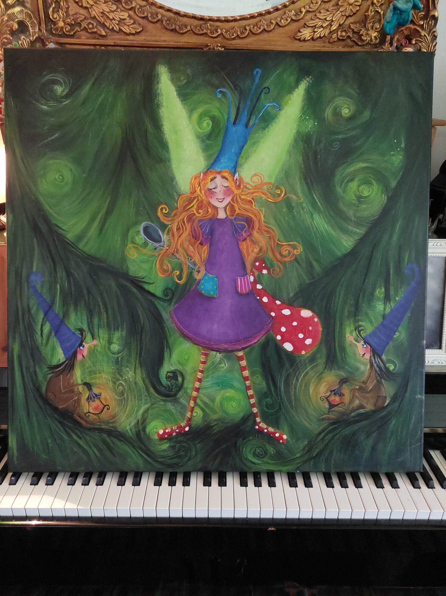 "Ripaus Taikapölyä" -original satutaulu - Image 4