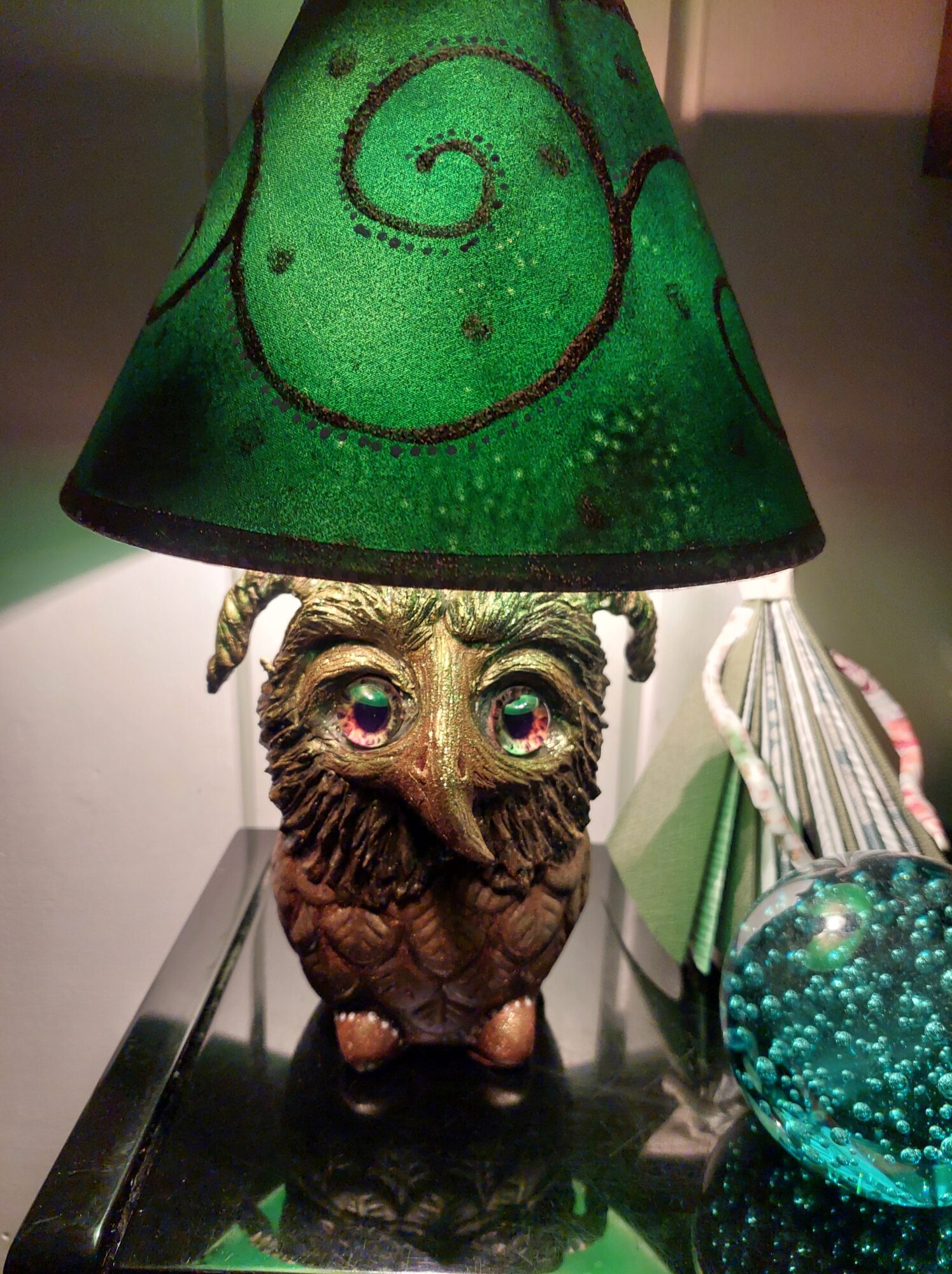 "Pöllö"- keraaminen figuurilamppu - Image 3