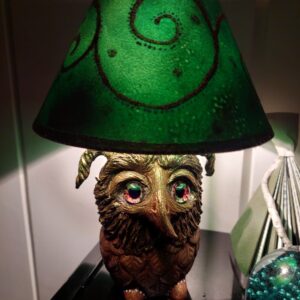 "Pöllö"- keraaminen figuurilamppu