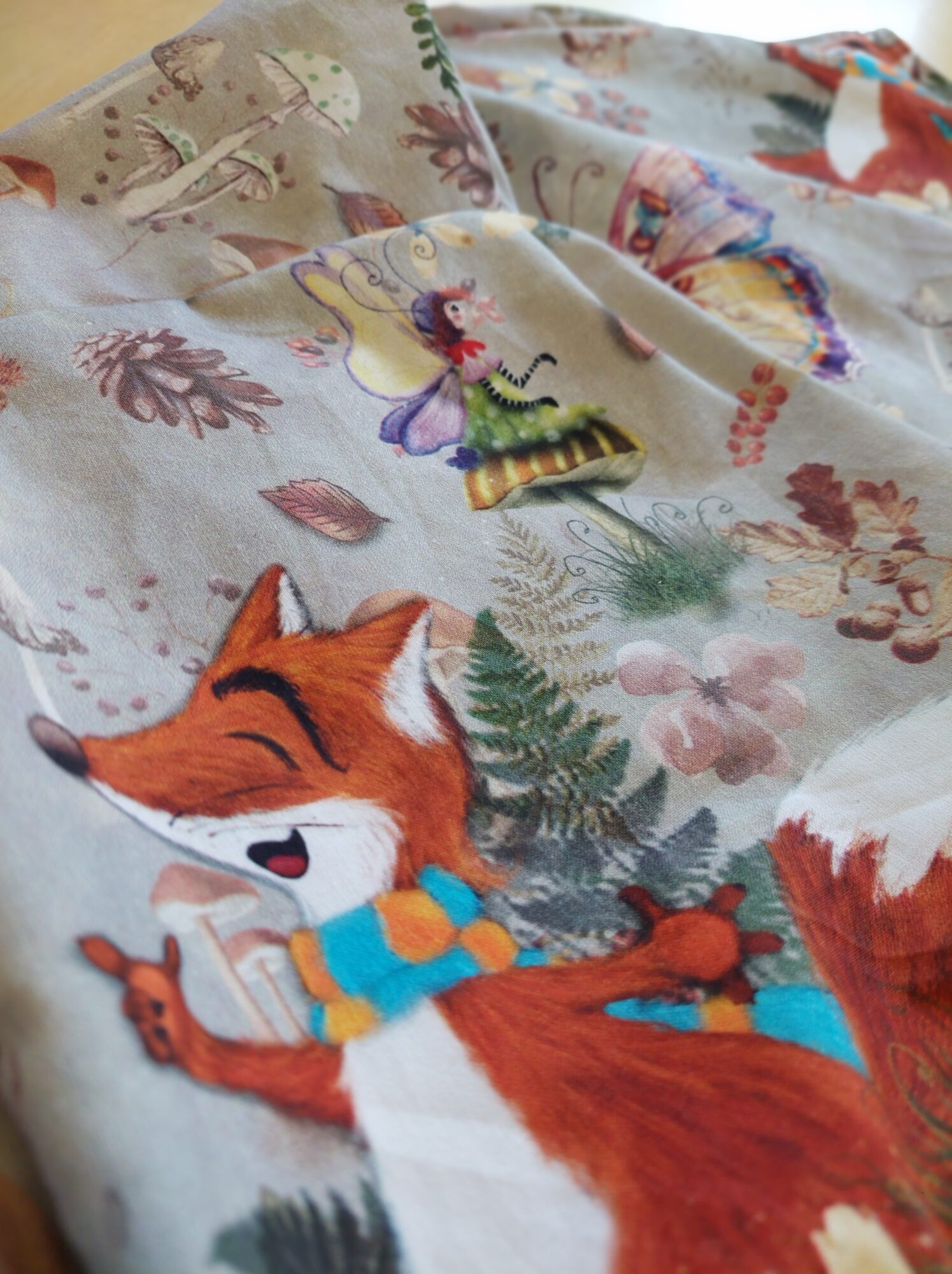 “Pikku Kettu”, beige, puuvilla, 40cm - Image 2