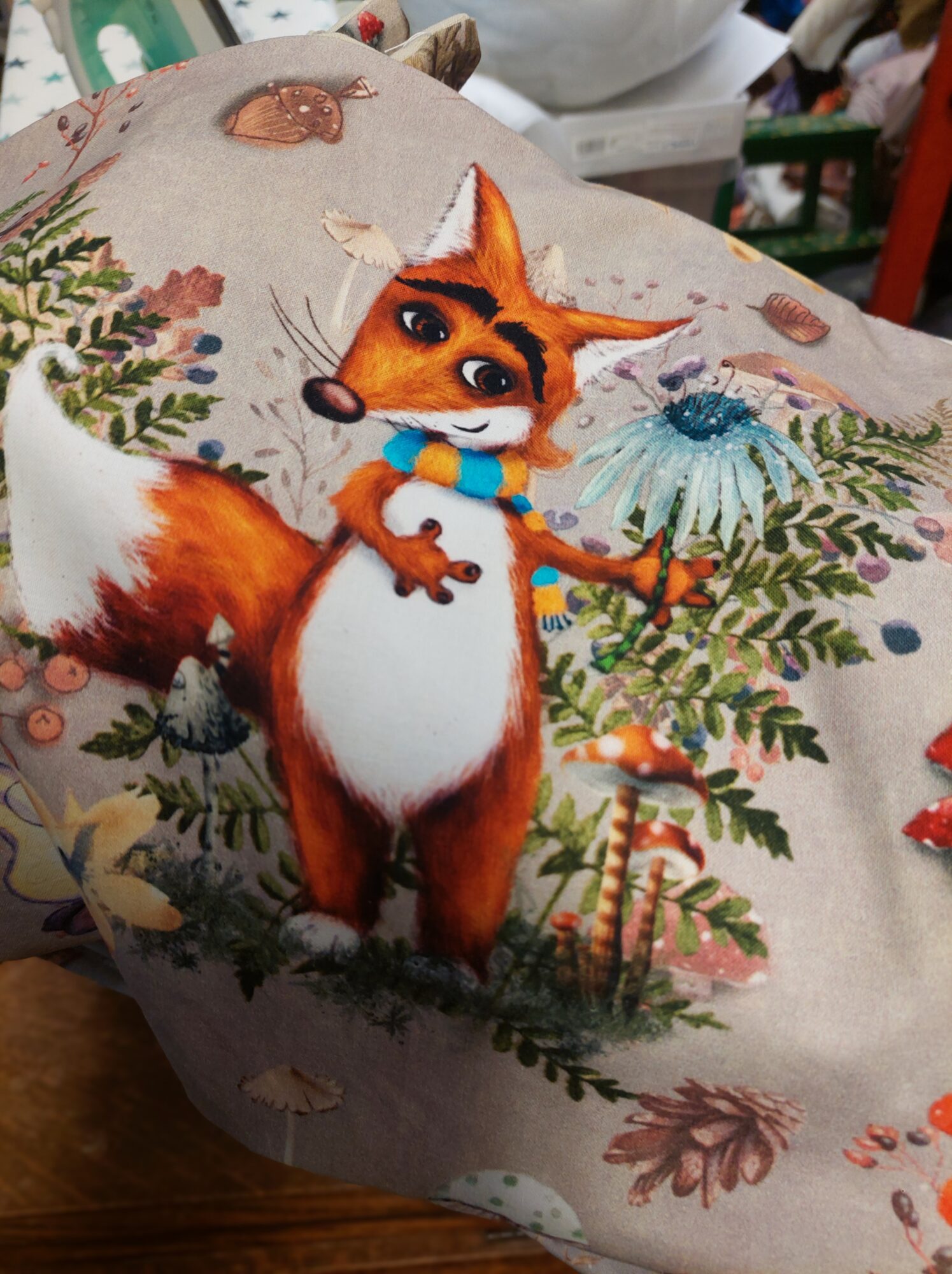 “Pikku Kettu”, beige, puuvilla, 40cm - Image 4