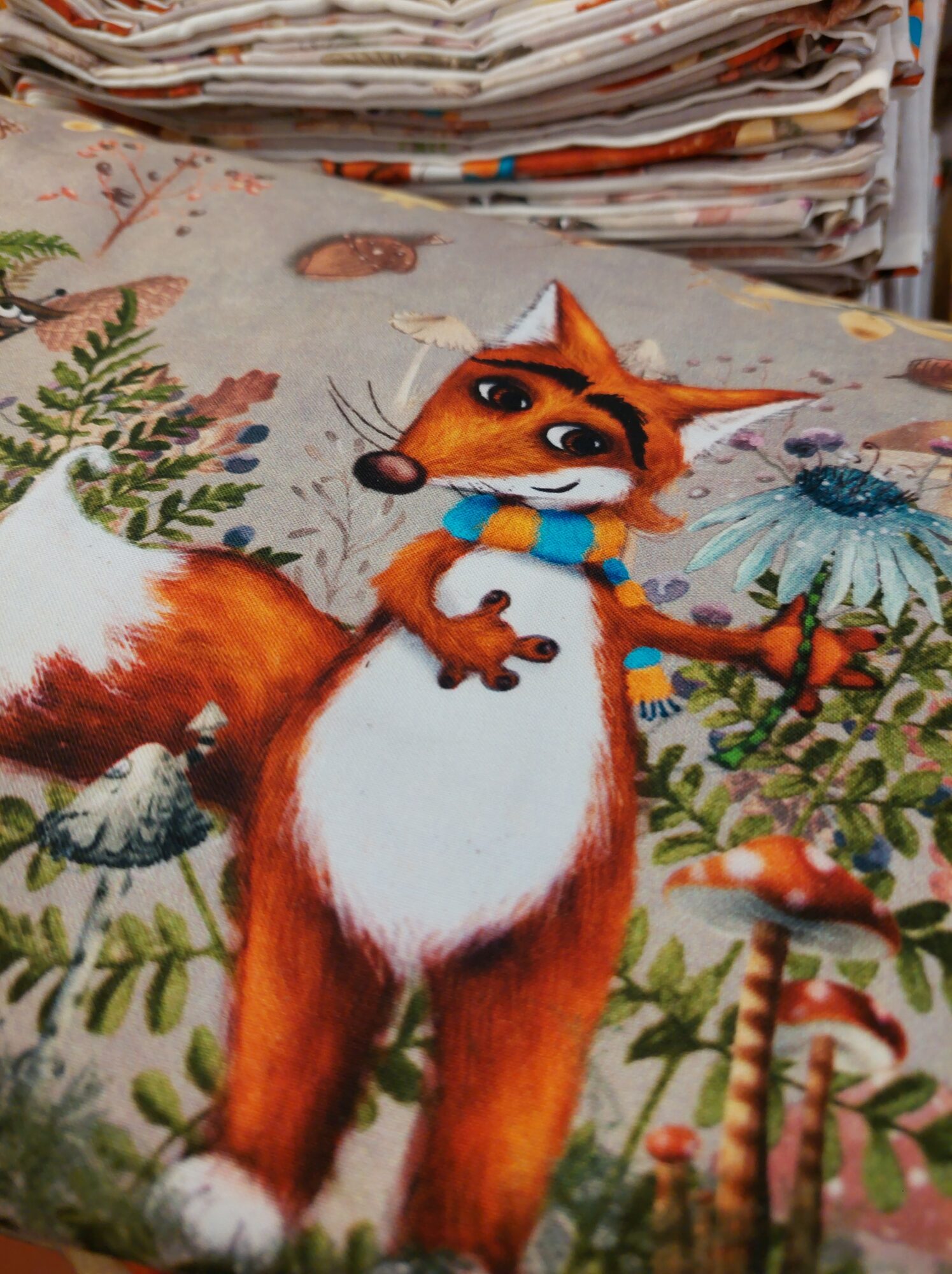 “Pikku Kettu”, beige, puuvilla, 40cm - Image 5