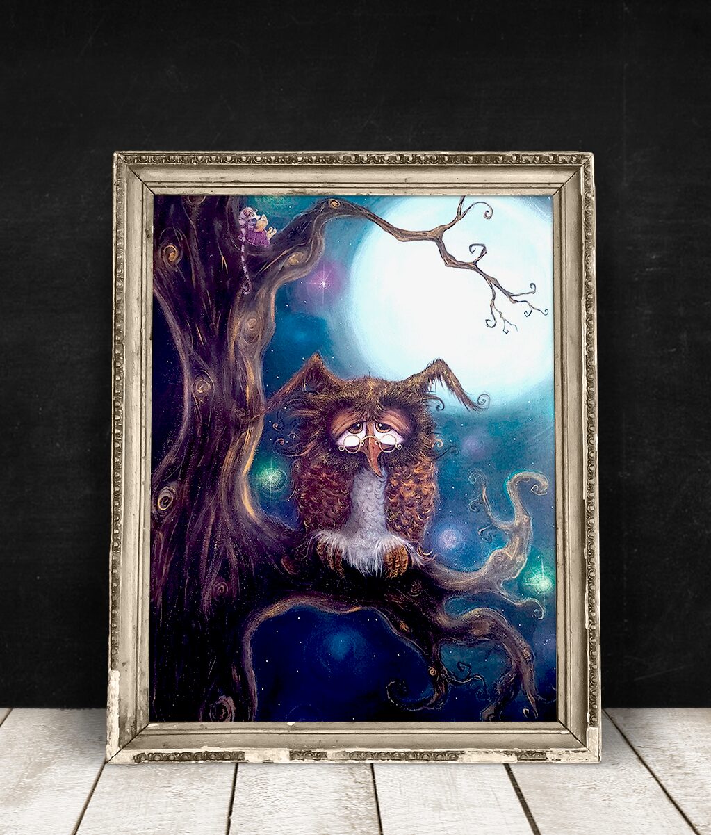 "Kuutamolla" -original satutaulu - Image 6