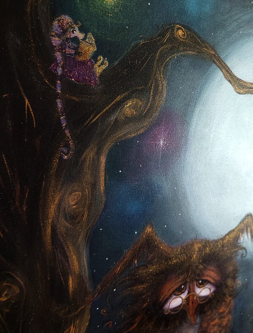 "Kuutamolla" -original satutaulu - Image 4