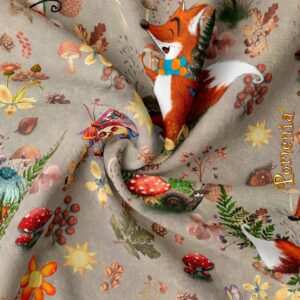 “Pikku Kettu”, beige, puuvilla, 40cm