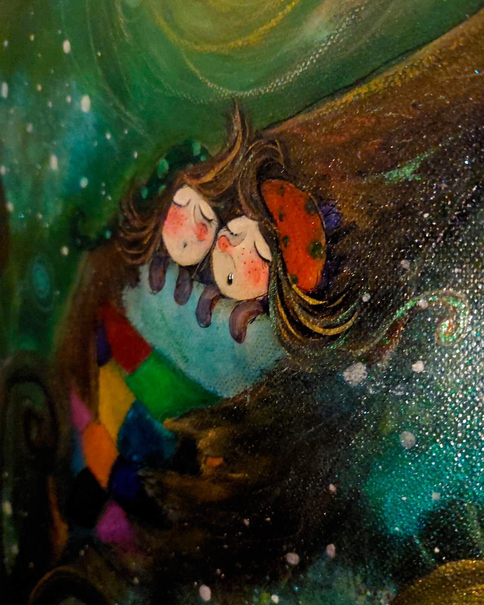 "Veljekset" -original Nitiäinen&Natiainen satutaulu - Image 2