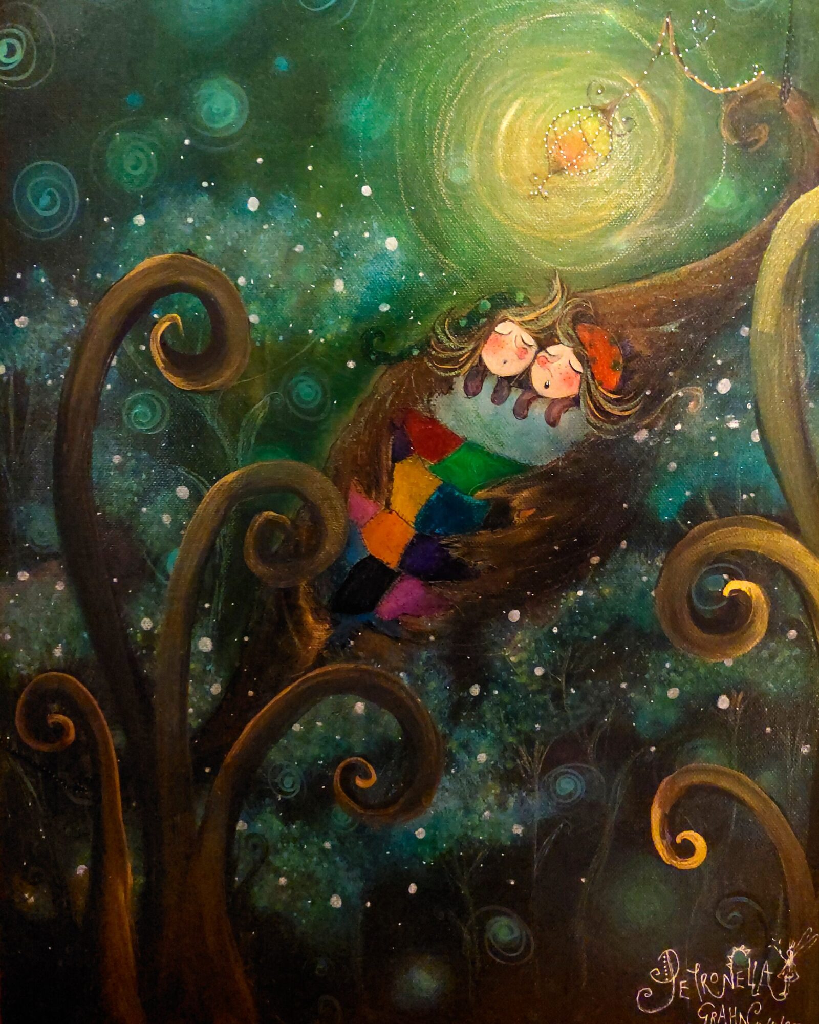 "Veljekset" -original Nitiäinen&Natiainen satutaulu - Image 5