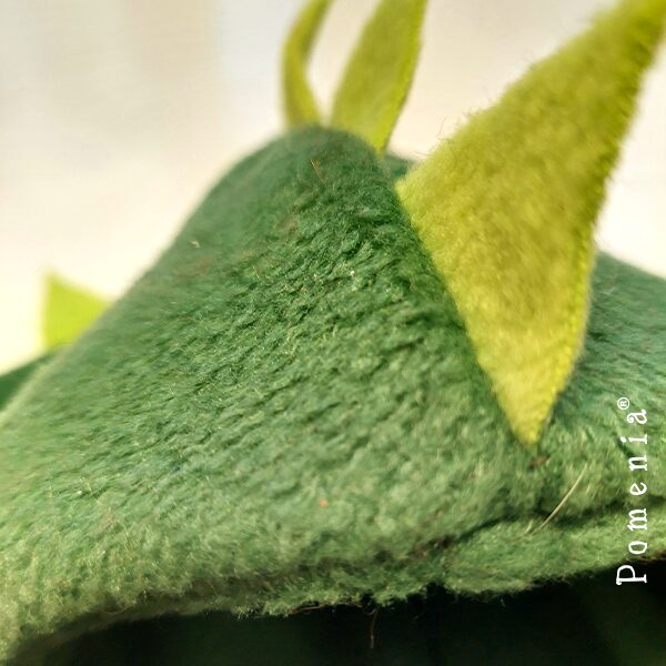 "Lohikäärme", kypärähattu, 2xfleece, metsä-lime - Image 3