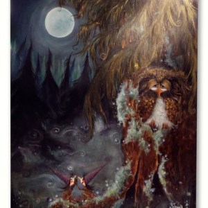 "Yö ystäväni – Satumetsä salaisuuteni" -original satutaulu